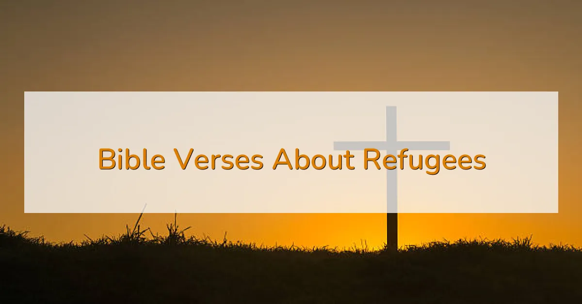 Bible Verses About Refugees