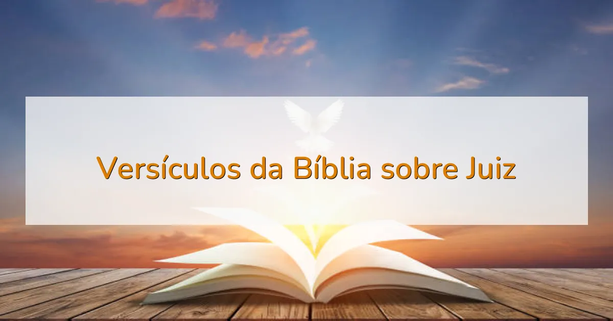 Versículos da Bíblia sobre Juiz