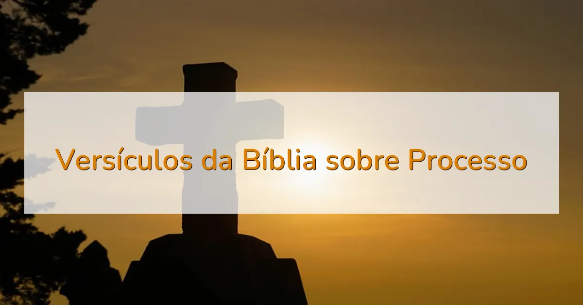 Versículos da Bíblia sobre Processo
