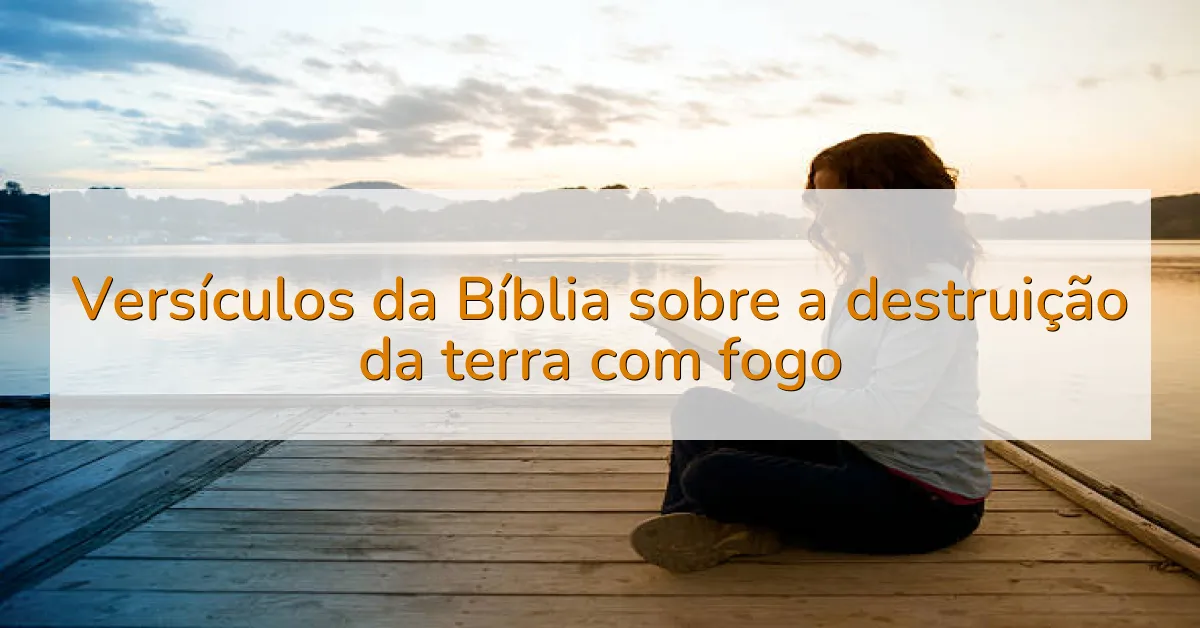 Versículos da Bíblia sobre a destruição da terra com fogo