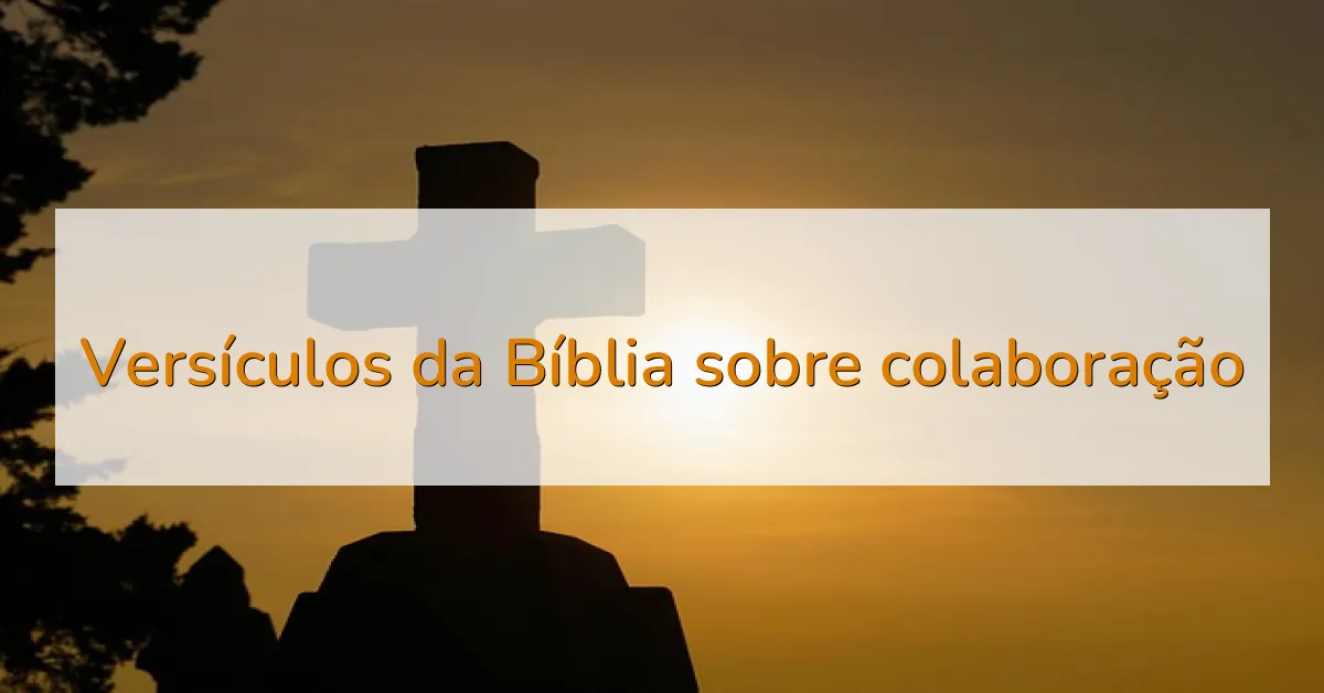 Versículos da Bíblia sobre colaboração