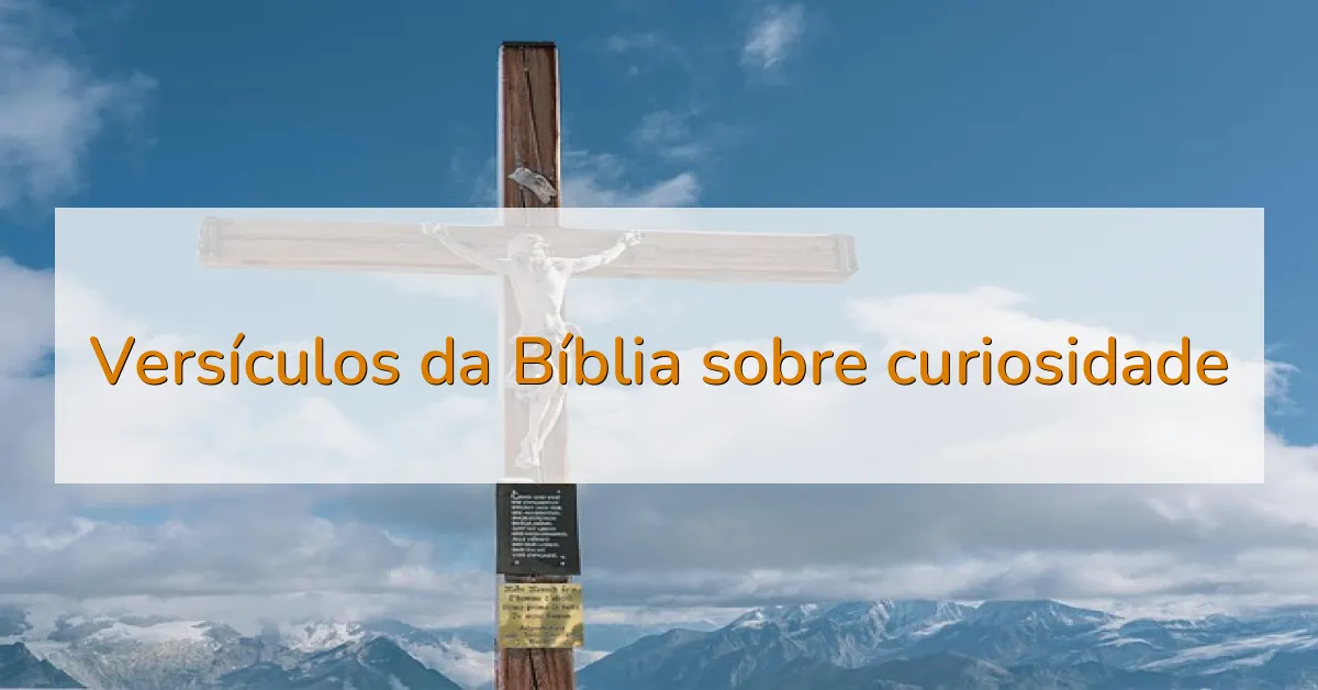 Versículos da Bíblia sobre curiosidade