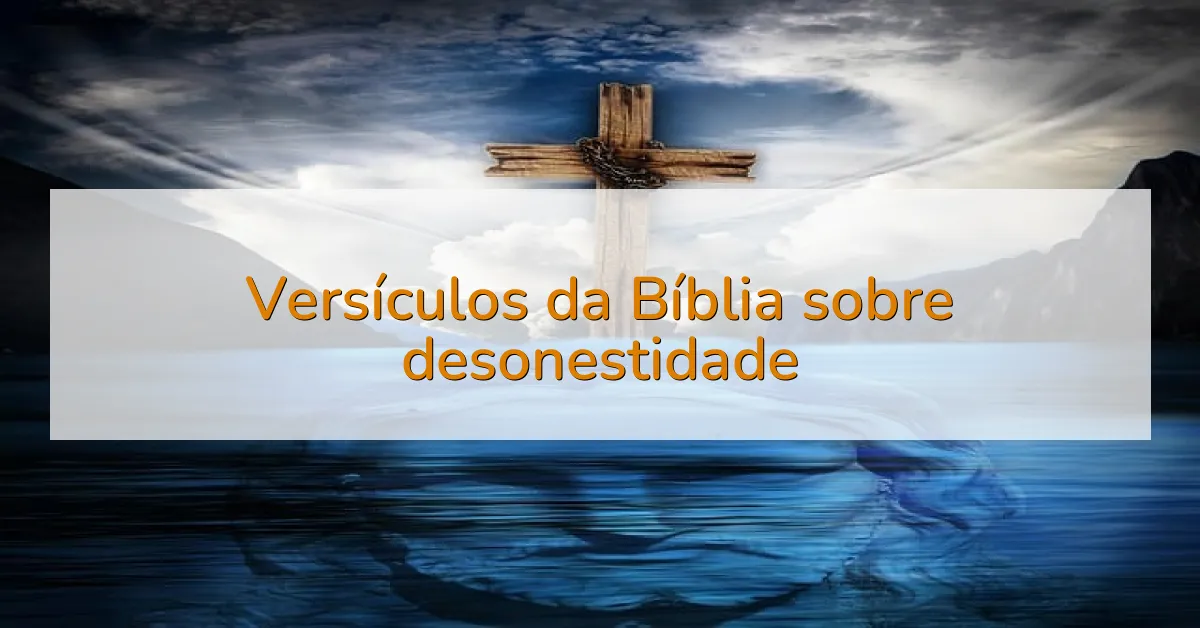 Versículos da Bíblia sobre desonestidade