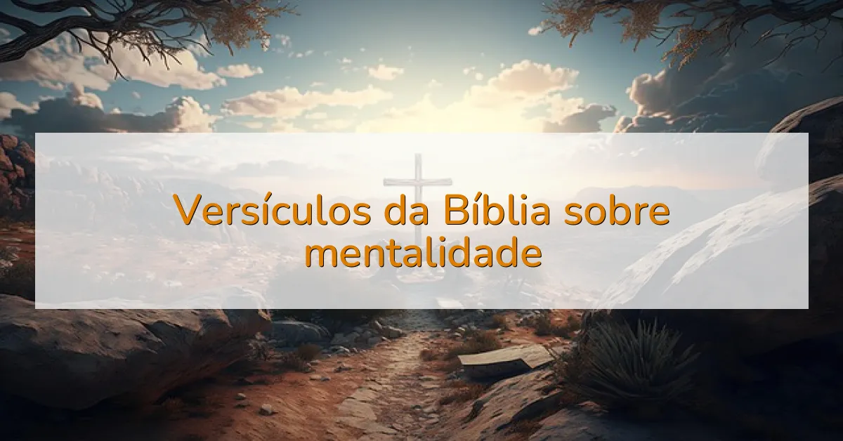 Versículos da Bíblia sobre mentalidade