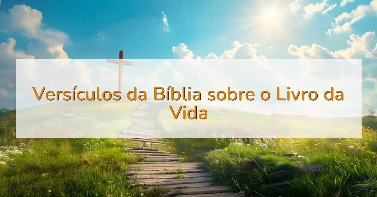 Versículos da Bíblia sobre o Livro da Vida