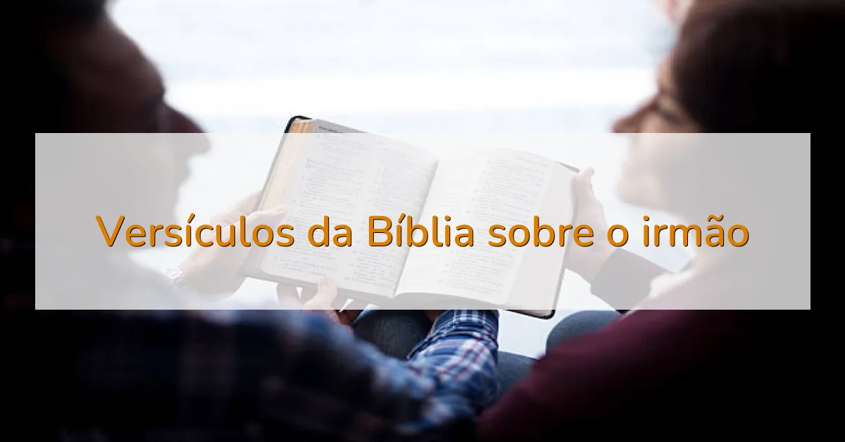 Versículos da Bíblia sobre o irmão