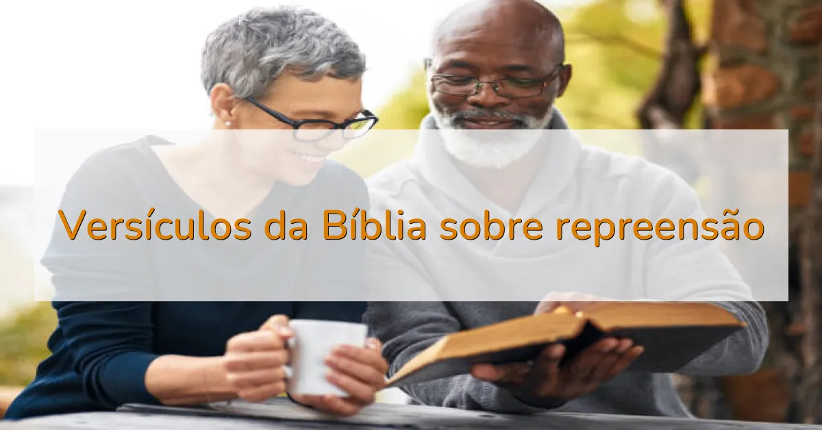 Versículos da Bíblia sobre repreensão