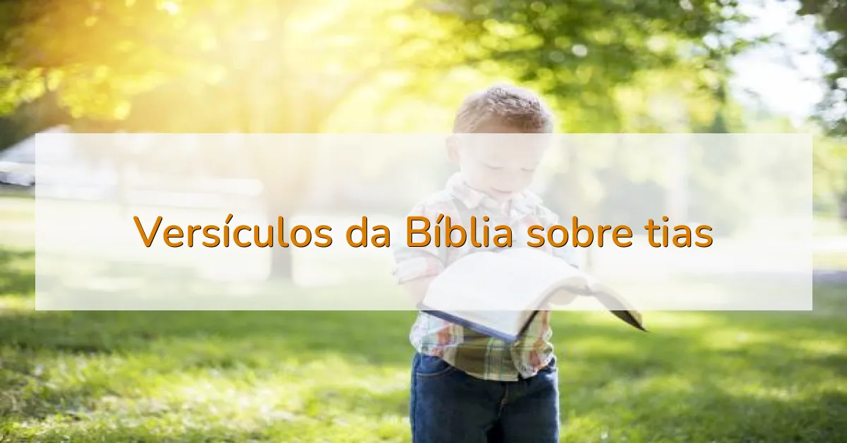 Versículos da Bíblia sobre tias