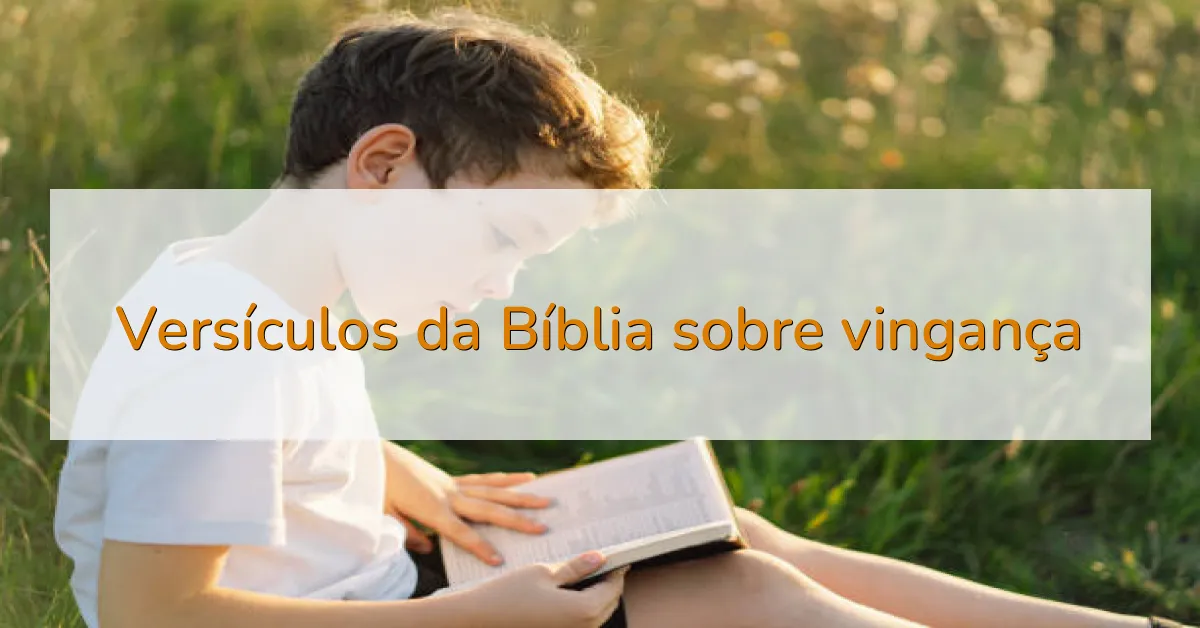 Versículos da Bíblia sobre vingança